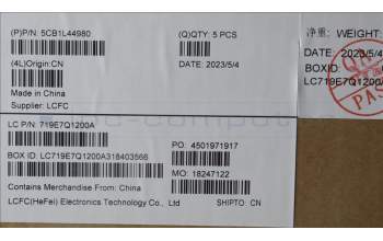 Lenovo 5CB1L44980 COVER Upper Case ASM_TC L83AQ A/G