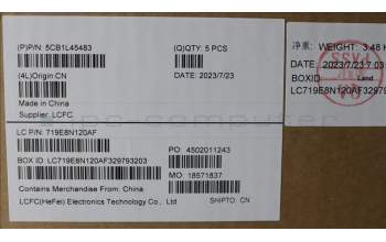 Lenovo 5CB1L45483 C-Abdeckung mit Tastatur, Italienisch, tiefblau, Ohne_Hintergrundbeleuchtung