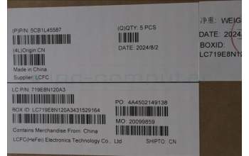 Lenovo 5CB1L45587 C-Abdeckung mit Tastatur, Schweiz, tiefblau, Hintergrundbeleuchtung, Fingerabdruckleser