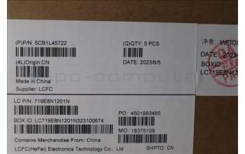 Lenovo 5CB1L45722 C-Abdeckung mit Tastatur, Deutsch, arktisgrau, Hintergrundbeleuchtung