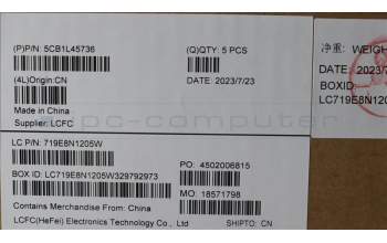 Lenovo 5CB1L45736 C-Abdeckung mit Tastatur, Spanisch, arktisgrau, Hintergrundbeleuchtung