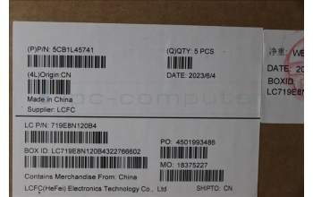 Lenovo 5CB1L45741 C-Abdeckung mit Tastatur, Englisch (GB), arktisgrau, Hintergrundbeleuchtung