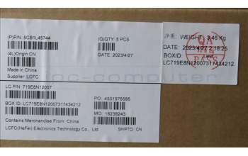 Lenovo 5CB1L45744 C-Abdeckung mit Tastatur, Englisch, Arktisgrau, Nicht_beleuchtet