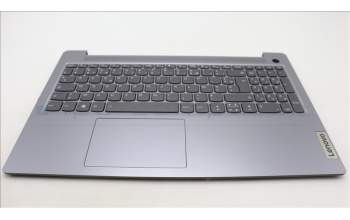 Lenovo 5CB1L45878 C-Abdeckung mit Tastatur, Französisch, arktisgrau, Hintergrundbeleuchtung, Fingerabdruckleser