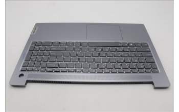 Lenovo 5CB1L45882 C-Abdeckung mit Tastatur, Griechisch, Arktisgrau, Hintergrundbeleuchtung, Fingerabdruck