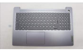 Lenovo 5CB1L45895 C-Abdeckung mit Tastatur, Spanisch, arktisgrau, Hintergrundbeleuchtung, Fingerabdruckleser
