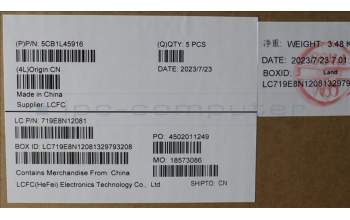 Lenovo 5CB1L45916 C-Abdeckung mit Tastatur, Deutsch, arktisgrau, Ohne_Hintergrundbeleuchtung, Fingerabdruckleser