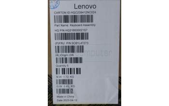 Lenovo 5CB1L47273 C-Abdeckung mit Tastatur, Schweiz, Sturmgrau, Fingerabdruck