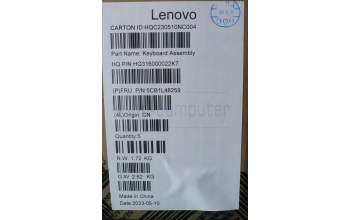 Lenovo 5CB1L48259 COVER Upper Case ASM_NORDIC H82YMNFPSTGY