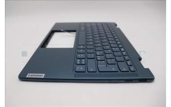 Lenovo 5CB1L48321 C-Abdeckung mit Tastatur, Italienisch, Aquamarinblau, Ohne_Fingerabdruckscanner