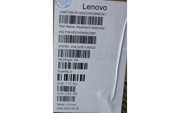 Lenovo 5CB1L48332 C-Abdeckung mit Tastatur, Spanisch, Aquamarinblau, Ohne_Fingerabdruckscanner