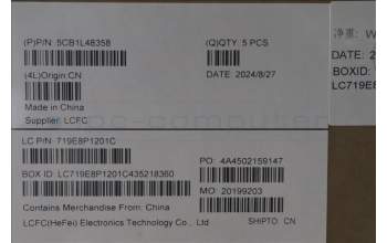 Lenovo 5CB1L48358 C-Abdeckung mit Tastatur, Deutsch, tiefblau, Hintergrundbeleuchtung, Fingerabdruck