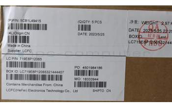 Lenovo 5CB1L49415 COVER Upper Case ASM_ITA L82X6 NFP AG BL