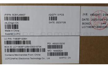 Lenovo 5CB1L49437 C-Abdeckung mit Tastatur, Portugiesisch, arktisgrau, Ohne_Hintergrundbeleuchtung, Ohne_Fingerabdruckscanner