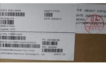 Lenovo 5CB1L49444 C-Abdeckung mit Tastatur, Deutsch, arktisgrau, Ohne_Hintergrundbeleuchtung, Ohne_Fingerabdruckscanner