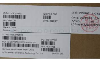 Lenovo 5CB1L49530 C-Cover with keyboard, English, Storm Grey, US