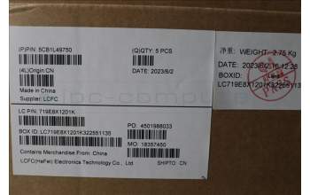 Lenovo 5CB1L49750 C-Abdeckung mit Tastatur, Englisch (US, Euro), Aquamarinblau