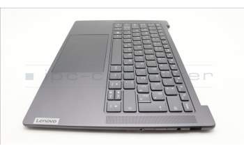 Lenovo 5CB1L50285 C-Abdeckung mit Tastatur, Slowenisch, sturmgrau, Puresight-Logo