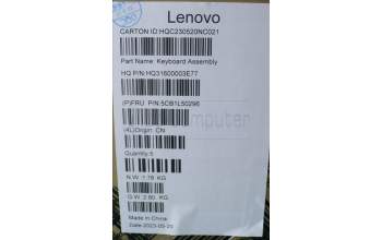Lenovo 5CB1L50296 C-Abdeckung mit Tastatur, Englisch (GB), sturmgrau, Ohne Puresight-Logo
