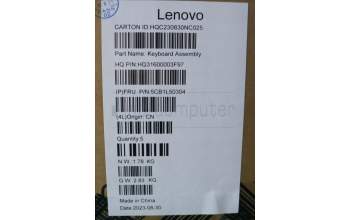 Lenovo 5CB1L50304 C-Abdeckung mit Tastatur, Belgisch, aquamarinblau, GB