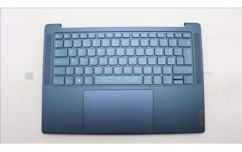 Lenovo 5CB1L50353 C-Abdeckung mit Tastatur, Schweiz, Aquamarinblau, Puresight-Logo