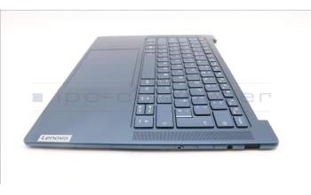 Lenovo 5CB1L50360 C-Abdeckung mit Tastatur, Englisch (GB), Aquamarinblau, Ohne Puresight-Logo
