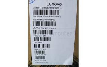 Lenovo 5CB1L50383 C-Cover with keyboard,Nordic,Arctic Grey,FingerPrint