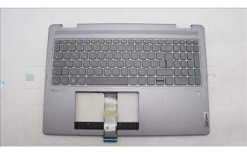 Lenovo 5CB1L50384 C-Abdeckung mit Tastatur, Portugiesisch, arktisgrau, Fingerabdruckleser