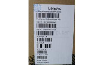Lenovo 5CB1L50425 C-Abdeckung mit Tastatur, Englisch (US, Euro), arktisgrau, Ohne_Fingerabdruckscanner