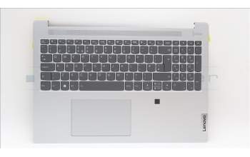 Lenovo 5CB1L50451 C-Abdeckung mit Tastatur, Englisch (GB), Wolkengrau, Hintergrundbeleuchtung, Fingerabdruckleser