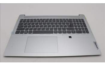 Lenovo 5CB1L50451 C-Abdeckung mit Tastatur, Englisch (GB), Wolkengrau, Hintergrundbeleuchtung, Fingerabdruckleser