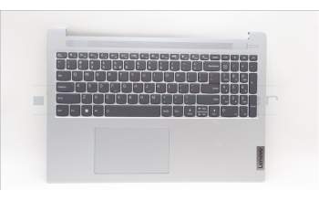 Lenovo 5CB1L50474 C-Abdeckung mit Tastatur, Englisch (US, Euro), Wolkengrau, Hintergrundbeleuchtung, Ohne_Fingerabdruckscanner