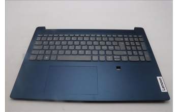 Lenovo 5CB1L50522 C-Abdeckung mit Tastatur, Skandinavien, tiefblau, Hintergrundbeleuchtung, Fingerabdruckleser