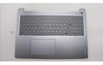 Lenovo 5CB1L50987 C-Abdeckung mit Tastatur, Englisch (US, Euro), arktisgrau, Hintergrundbeleuchtung, Fingerabdruckleser