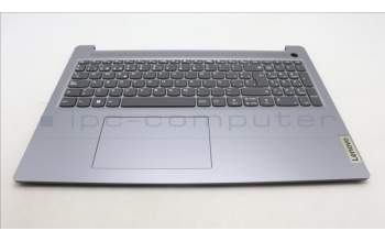 Lenovo 5CB1L52289 C-Abdeckung mit Tastatur, Spanisch, arktisgrau, Ohne_Hintergrundbeleuchtung, Fingerabdruckleser