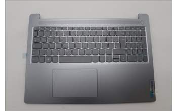 Lenovo 5CB1L53291 C-Abdeckung mit Tastatur, Deutsch, arktisgrau, Hintergrundbeleuchtung, Ohne_Fingerabdruckscanner