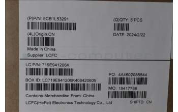 Lenovo 5CB1L53291 C-Abdeckung mit Tastatur, Deutsch, arktisgrau, Hintergrundbeleuchtung, Ohne_Fingerabdruckscanner