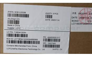 Lenovo 5CB1L53336 C-Abdeckung mit Tastatur, Schweiz, tiefblau, Ohne_Hintergrundbeleuchtung, Ohne_Fingerabdruckscanner