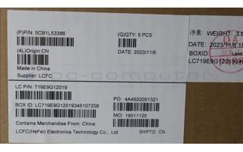 Lenovo 5CB1L53386 C-Abdeckung mit Tastatur, Französisch, RGB-Hintergrundbel.