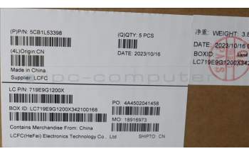 Lenovo 5CB1L53398 COVER Upper CaseASM_NORDICL82WSRGBWOT_WL