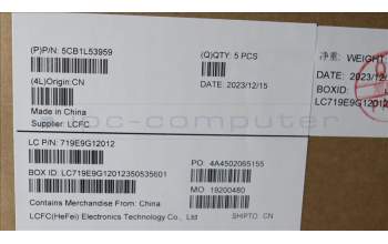 Lenovo 5CB1L53959 C-Abdeckung mit Tastatur, Belgisch, Weiße Hintergrundbel., GB