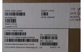 Lenovo 5CB1L54607 C-Abdeckung mit Tastatur, Arabisch, Onyx-Grau, RGB-Hintergrundbel., US