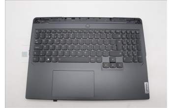 Lenovo 5CB1L54638 C-Abdeckung mit Tastatur, Portugiesisch, Onyxgrau, RGB-Hintergrundbel.