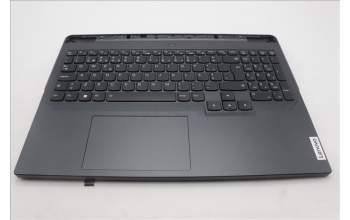 Lenovo 5CB1L54638 C-Abdeckung mit Tastatur, Portugiesisch, Onyxgrau, RGB-Hintergrundbel.