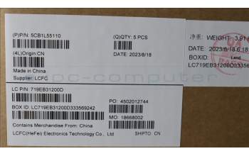 Lenovo 5CB1L55110 C-Abdeckung mit Tastatur, Arabisch, sturmgrau, US