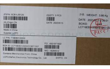 Lenovo 5CB1L55120 COVER Upper Case ASM_GER_STGY L83BY