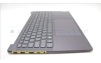 Lenovo 5CB1L55121 C-Abdeckung mit Tastatur, Griechisch, sturmgrau