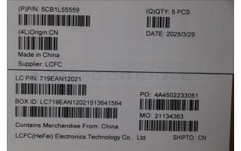 Lenovo 5CB1L55559 C-Abdeckung mit Tastatur, Tschechisch/Slowakisch, tiefblau, Ohne_Fingerabdruck, GB