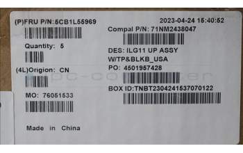 Lenovo 5CB1L55969 COVER Upper Case ASM_USA ENG C 82XW BL