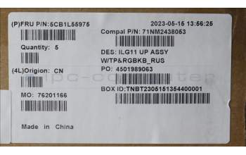 Lenovo 5CB1L55975 C-Abdeckung mit Tastatur, Russisch, RGB-Hintergrundbeleuchtung